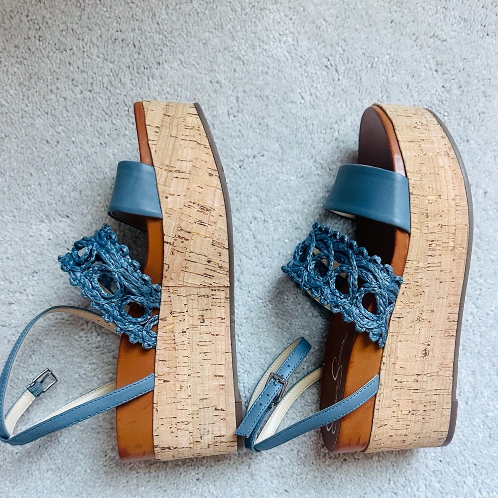 Jessica Simpson Callri Wedge Summer Sandal Size 8 - Picture 5 of 9
